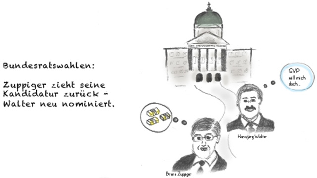 Karikatur Bundesratswahl