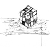 Rubik's Cube in meinem Sketch Stil skizziert.