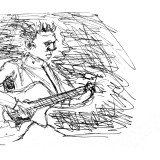 Musiker in meinem Sketch Stil skizziert.