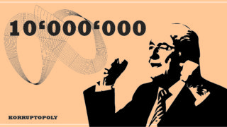 Die 10-Millionen Note für das Korruptopoly mit Ex-FIFA-Präsident Sepp Blatter.
