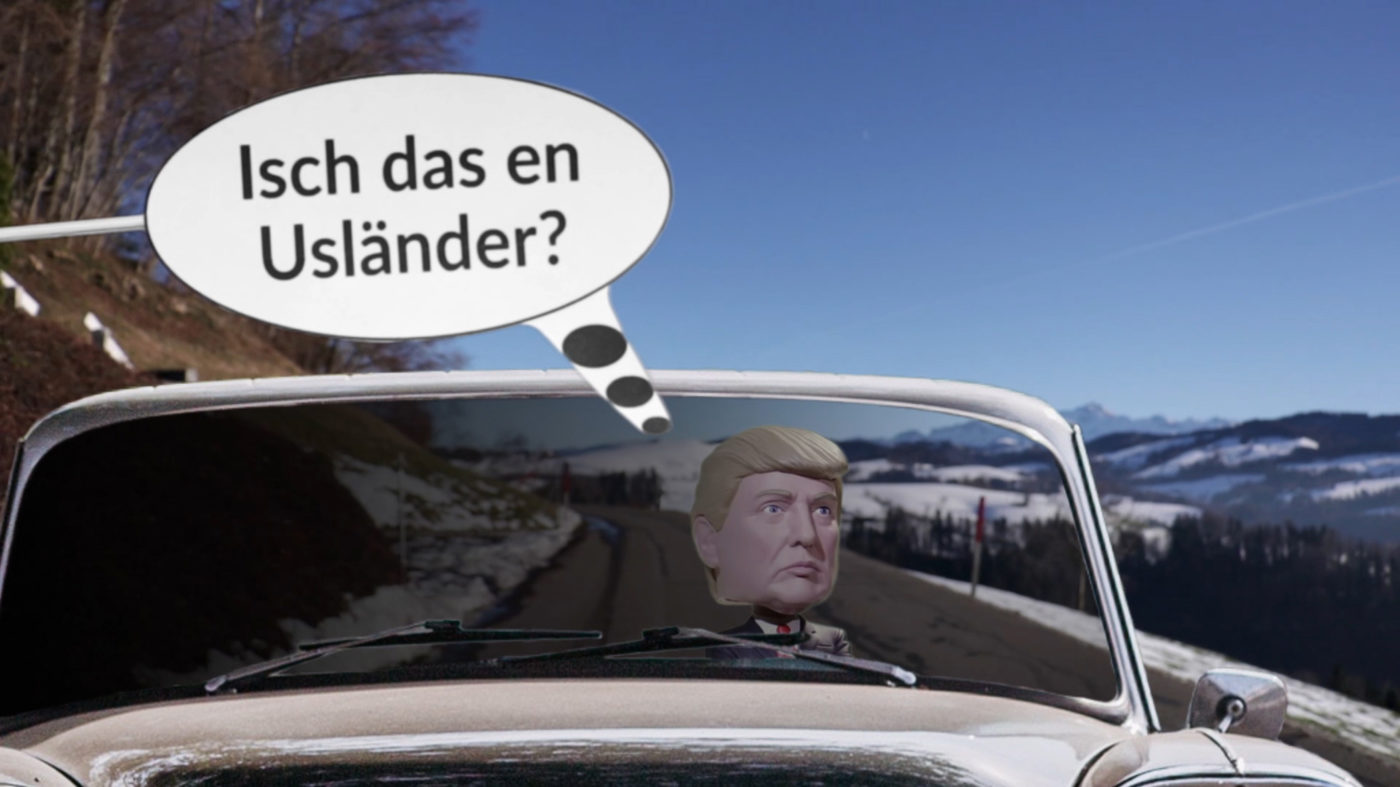 Donald Trump im Auto